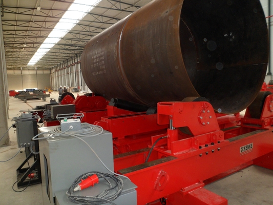 ติดตั้ง Positioner Rotator การเชื่อมแบบธรรมดา 50 Ton
