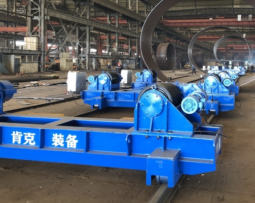 โรเตอร์เชื่อมท่อขนาดเล็กทั่วไป Wind Tower Welding Motorized Wheel 150 Ton