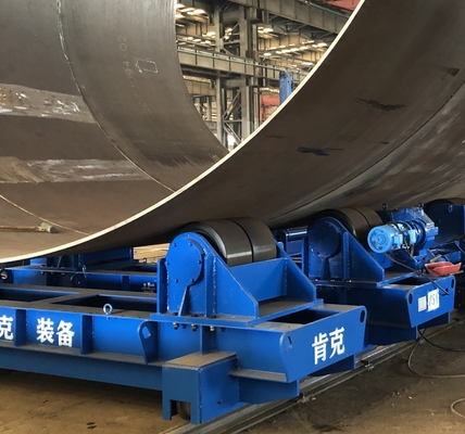 โรเตอร์เชื่อมท่อขนาดเล็กทั่วไป Wind Tower Welding Motorized Wheel 150 Ton