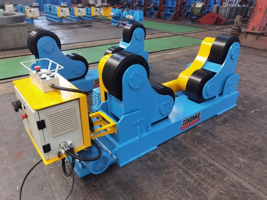 ตัวหมุนเชื่อมแบบปรับแนวได้เองขนาด 20 ตันเครื่องเชื่อมท่อด้วยโลหะ PU Polyurethane Wheels