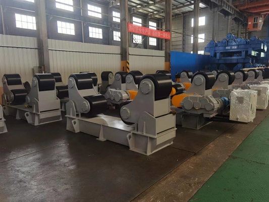 100 Ton Self Aligned Welding Rotator Factory เปลี่ยน PU Roller