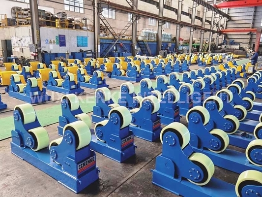 ตัวหมุนท่อแบบท่อสำหรับการเชื่อม Rotator แบบเชื่อมด้วยตนเองหมุน PU Roller Rotation 1.5kw